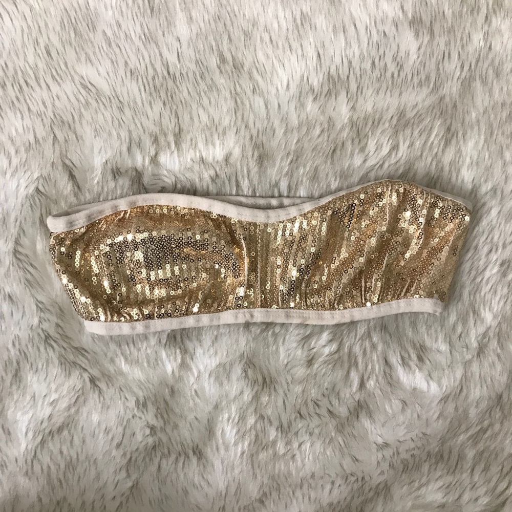 Gold sequins bandeau